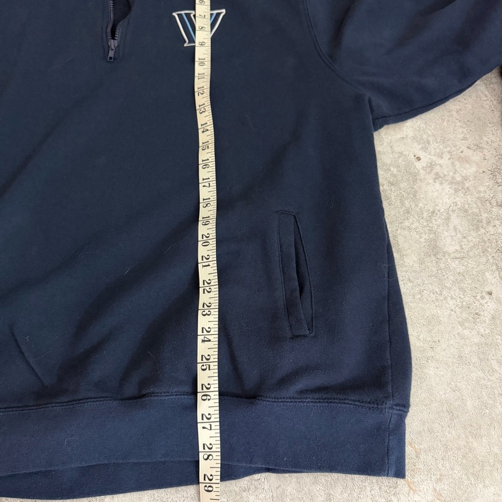 Vintage Y2K Villanova Quarter Zip Sweater 3XL‎ Collegiate Athletic - Picture 4 of 7